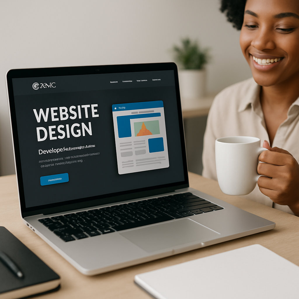 Professional website design on desktop and mobile devices